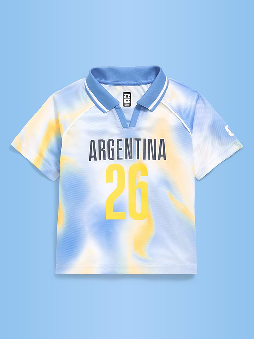 Old Navy FIFA World Cup 26™ Argentina Unisex Lifestyle Collared Jersey T-Shirt for Toddler — photo 3