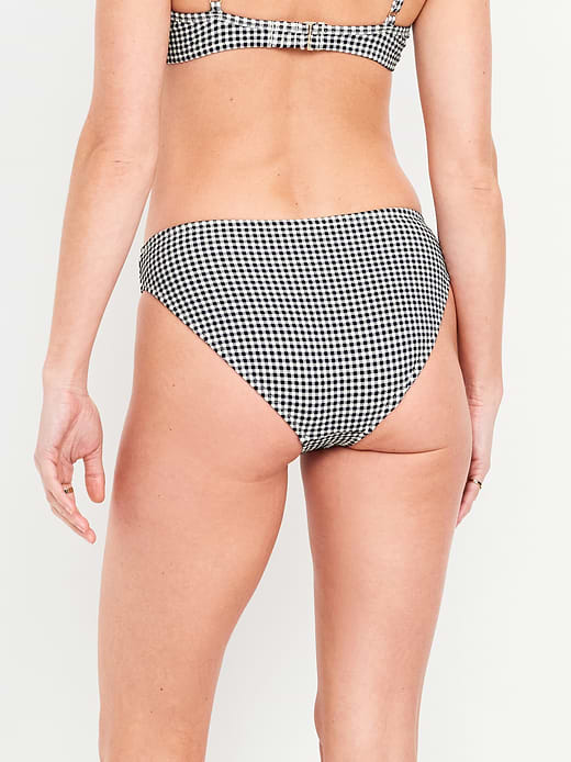 Old Navy Mid-Rise Textured Bikini Swim Bottoms — photo 3