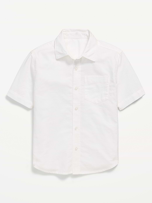 Old Navy Short-Sleeve Pocket Oxford Shirt for Boys — photo 3