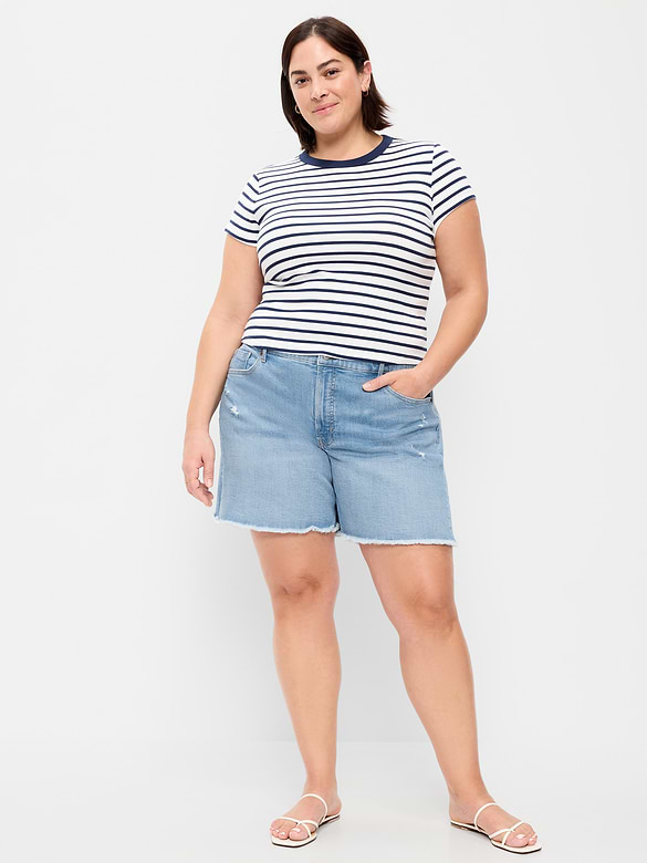 Old Navy High-Waisted OG Jean Cut-Off Shorts -- 7-inch inseam — photo 8