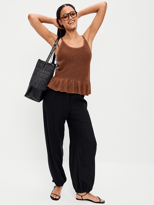 Old Navy Metallic Peplum Tank Top — photo 4
