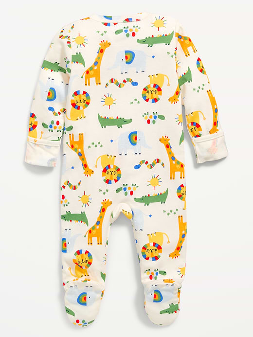 Old Navy Unisex 2-Way-Zip Sleep & Play Footed One-Piece for Baby — photo 3