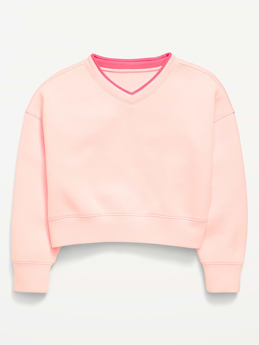 Old Navy Bounce Fleece V-Neck Sweatshirt for Girls — photo 4