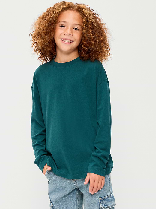 Old Navy Oversized Long-Sleeve T-Shirt for Boys — photo 1