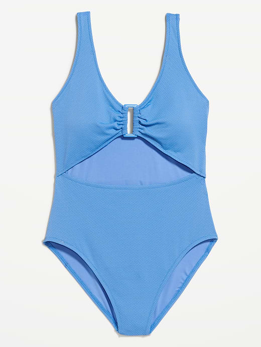 Old Navy Textured One-Piece Cut-Out Swimsuit — photo 4