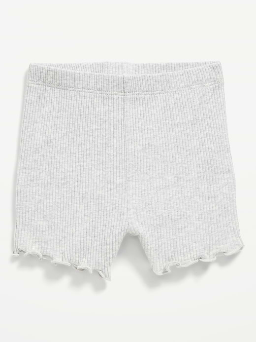 Old Navy Ribbed Lettuce-Edge Biker Shorts for Baby — photo 1