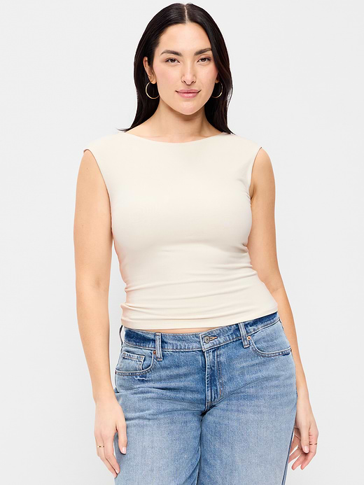 Old Navy Cap-Sleeve Tie-Back Top — photo 6