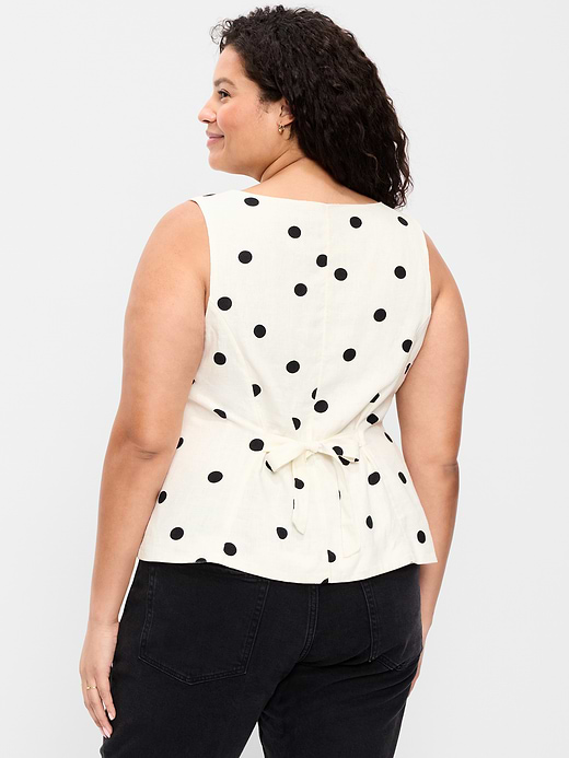 Old Navy Button-Down Linen Blend Top — photo 7