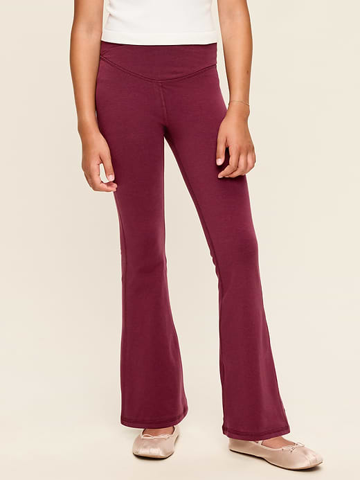 Old Navy High-Waisted PowerChill Crossover Flared Leggings for Girls — photo 1