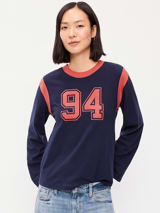 Old Navy EveryWear Long-Sleeve Graphic T-Shirt — photo 1
