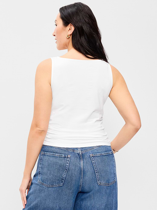 Old Navy Asymmetrical Side-Cinch Tank Top — photo 7