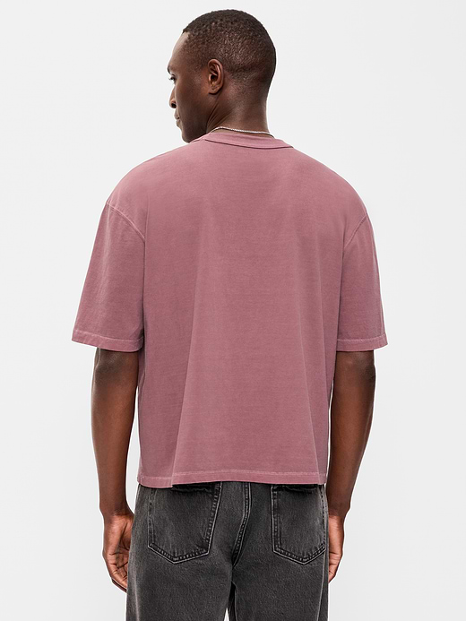 Old Navy Garment-Dyed Heavyweight Cropped T-Shirt — photo 3