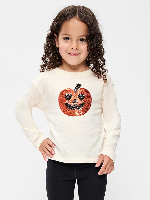 Old Navy Long-Sleeve Graphic T-Shirt for Toddler Girls — photo 1