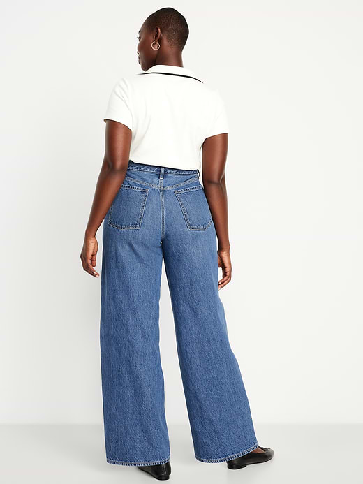 Old Navy Mid-Rise Wow Baggy Wide-Leg Jeans — photo 8