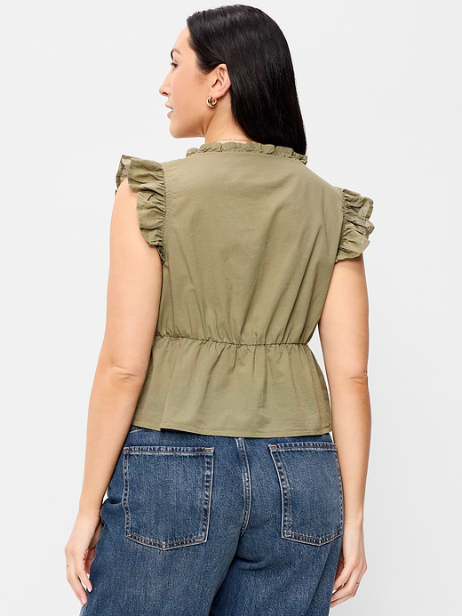 Old Navy Flutter-Sleeve Embroidered Top — photo 7