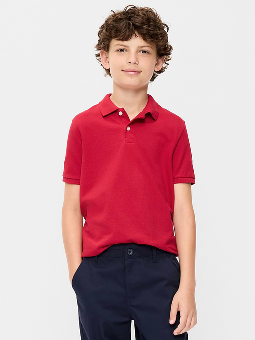 Old Navy School Uniform Pique Polo Shirt for Boys — photo 1