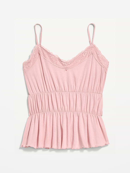 Old Navy Lace-Trim Smocked-Waist Tank Top — photo 5