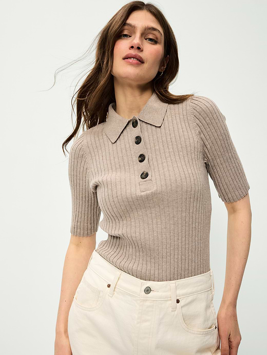 Old Navy Short-Sleeve Ribbed Polo — photo 1
