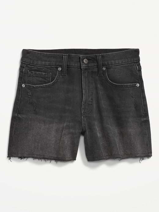 Old Navy Curvy High-Waisted OG Jean Cut-Off Shorts -- 4-inch inseam — photo 4