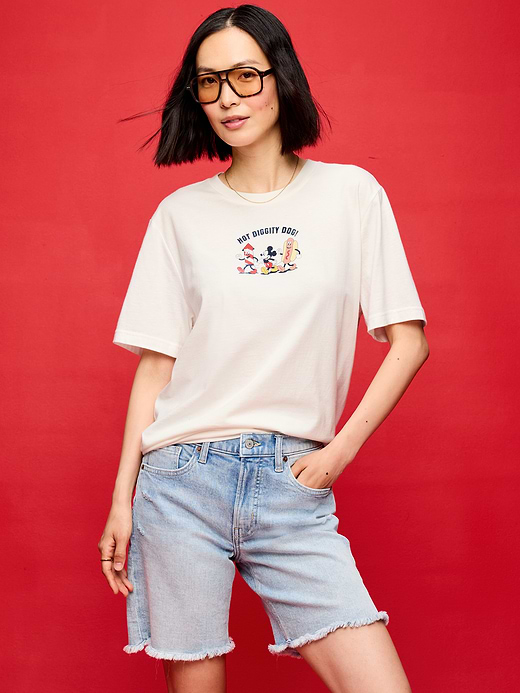 Old Navy Old Navy x Disney Mickey Mouse Logo-Graphic T-Shirt for Adults — photo 1