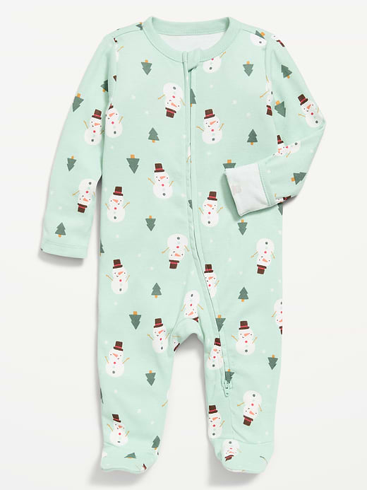 Old Navy 2-Way-Zip Sleep & Play Footed One-Piece for Baby — photo 1