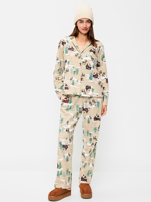 Old Navy Printed Flannel Pajama Pant Set for Women — photo 1