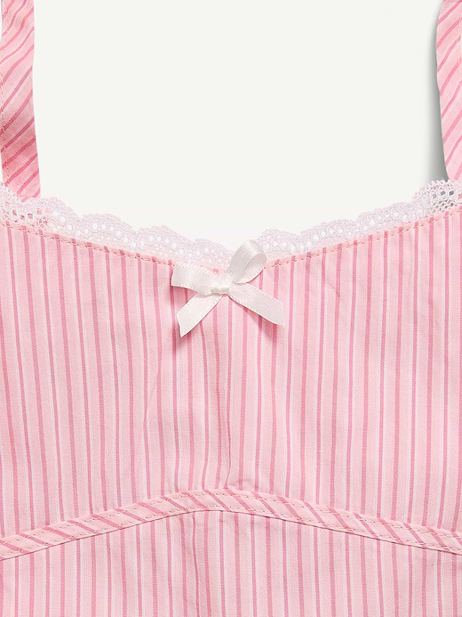 Old Navy Sleeveless Fit and Flare Striped Lace-Trim Dress for Girls — photo 5