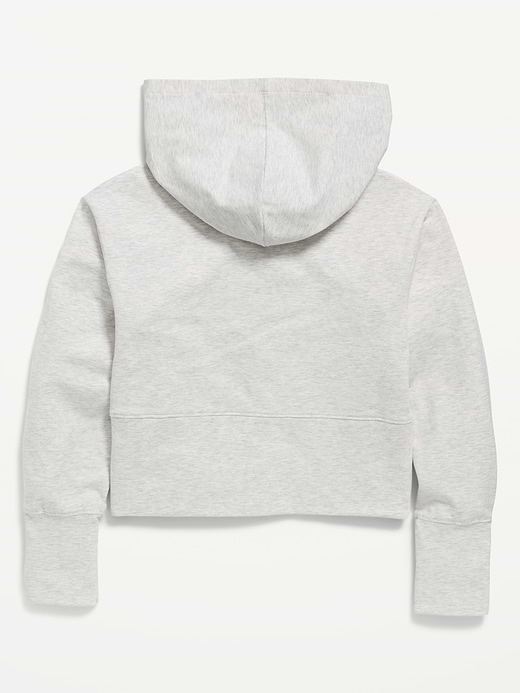 Old Navy Fitted Cropped 2-Way-Zip Hoodie for Girls — photo 4