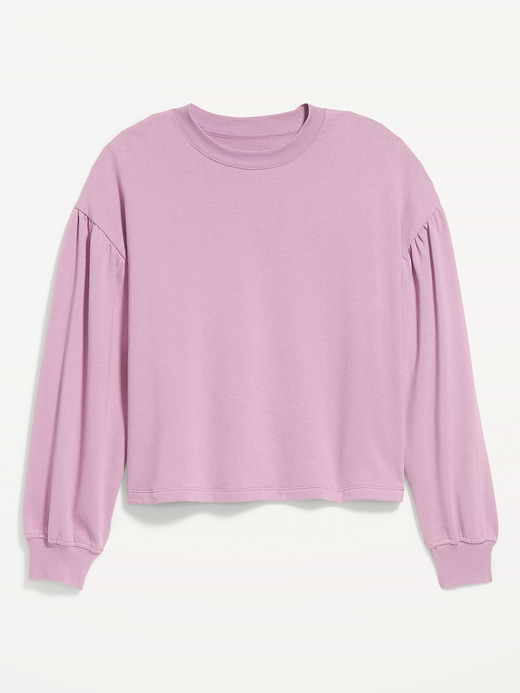 Old Navy SoComfy Oversized Puff-Sleeve Cropped Sweatshirt — photo 5