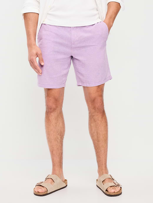Old Navy Slim Built-In Flex Rotation Chino Shorts -- 8-inch inseam — photo 3