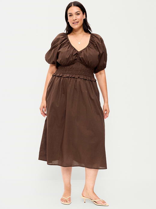 Old Navy Fit & Flare Prairie Midi Dress — photo 9