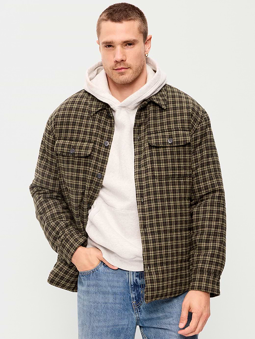 Old Navy Plaid Flannel Shacket — photo 1