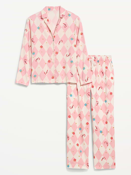 Old Navy Printed Flannel Pajama Pant Set for Women — photo 4