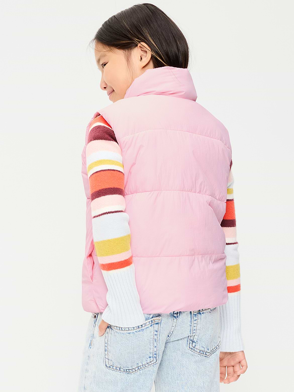 Old Navy Water-Resistant Quilted Puffer Vest for Girls — photo 3