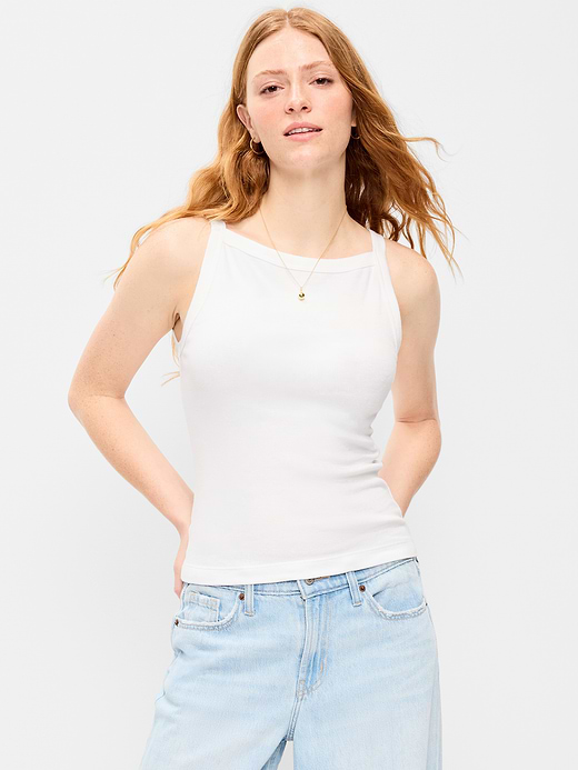 Old Navy Snug Apron-Neck Tank Top — photo 1