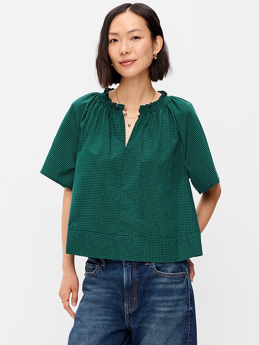 Old Navy Loose Short-Sleeve Striped Top — photo 1