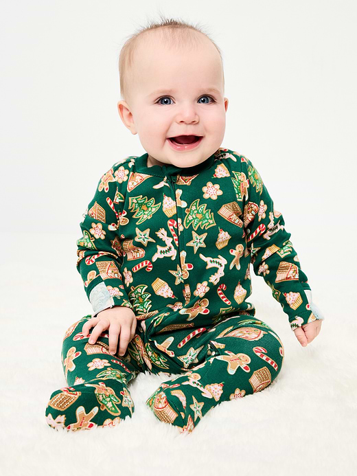 Old Navy 2-Way-Zip Sleep & Play Footed One-Piece for Baby — photo 1