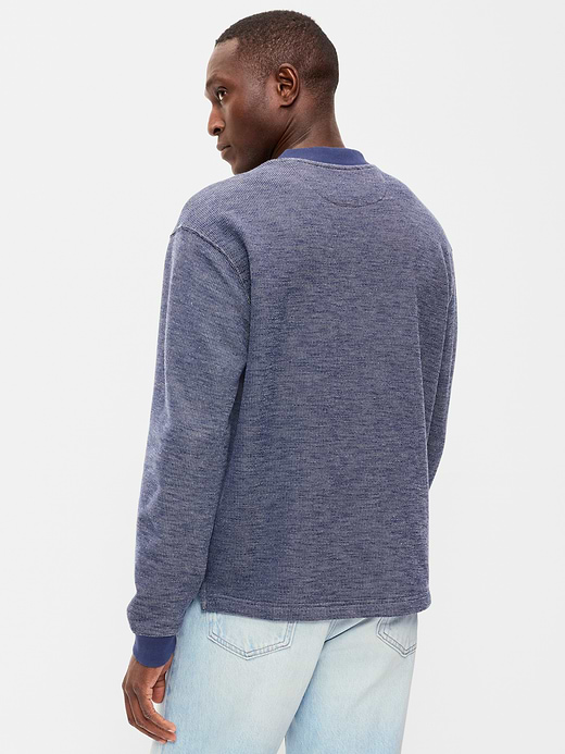 Old Navy Workwear Fleece Henley T-Shirt — photo 3