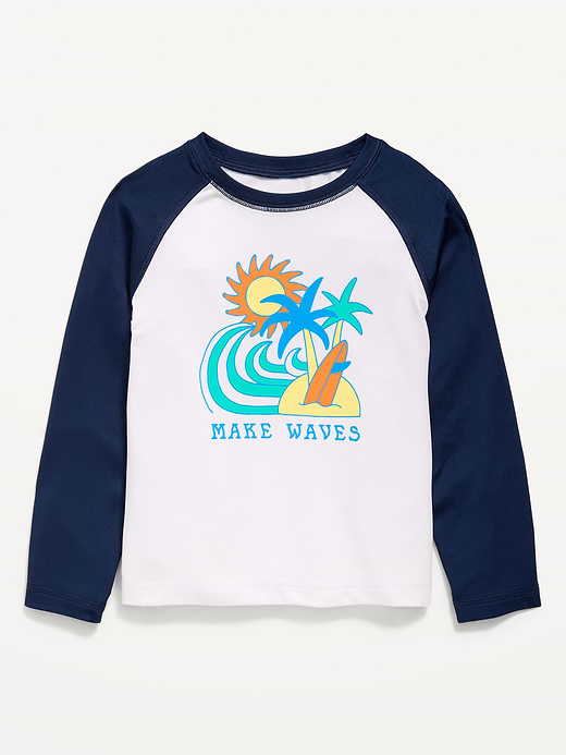 Old Navy Long-Sleeve Graphic Rashguard Swim Top for Toddler Boys — photo 1