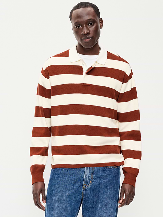 Old Navy Long-Sleeve Rugby Polo Sweater — photo 1