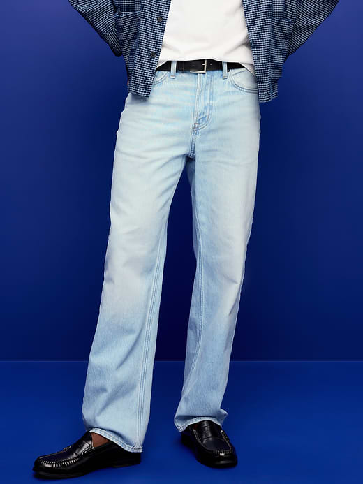 Old Navy Structured Loose Non-Stretch Jeans — photo 3