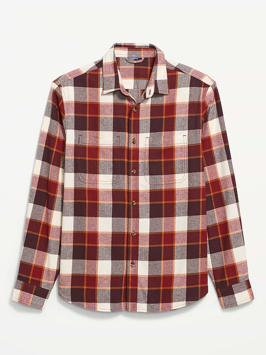 Old Navy Relaxed Long-Sleeve Flannel Pocket Shirt — photo 5