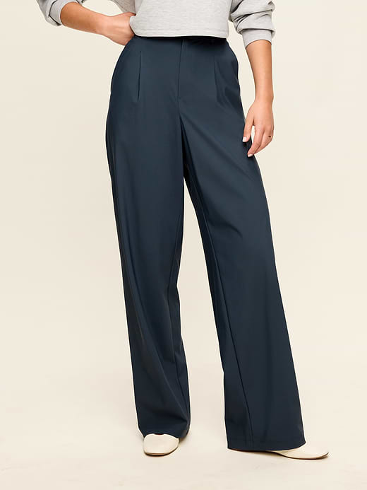 Old Navy High-Waisted SleekTech Trouser Pants — photo 1