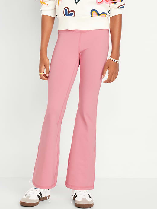 Old Navy High-Waisted PowerChill Crossover Flared Leggings for Girls — photo 1