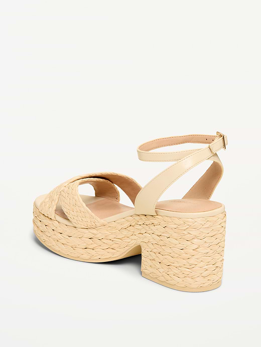 Old Navy Raffia Platform Sandals for Women — photo 6