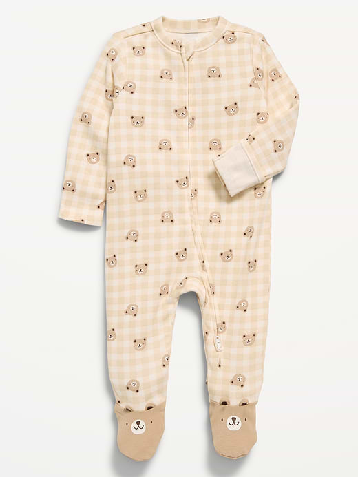 Old Navy Unisex 2-Way-Zip Sleep & Play Footed One-Piece for Baby — photo 1
