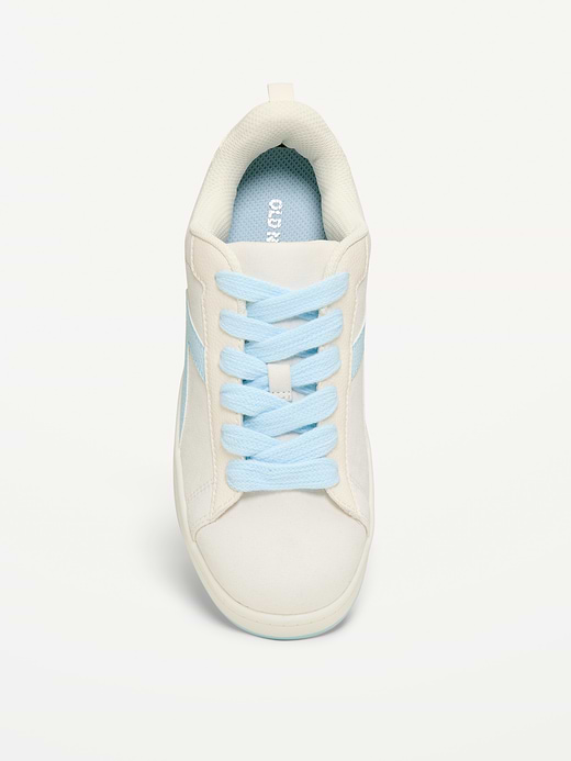 Old Navy Faux-Suede Lace-Up Sneakers for Girls — photo 3