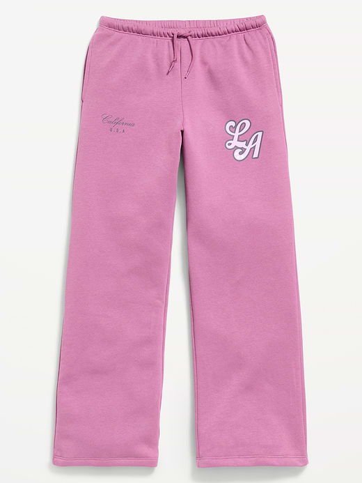 Old Navy High-Waisted Graphic Wide-Leg Sweatpants for Girls — photo 1