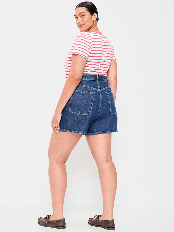 Old Navy High-Waisted Wow Baggy Jean Shorts -- 5-inch inseam — photo 8
