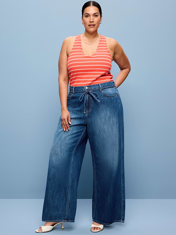 Old Navy High-Waisted Drapey Wide-Leg Jeans — photo 9